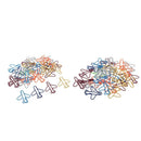 60Pcs Assorted Airplane Metal Paper Clips Bookmarks Office Stationery Crafts