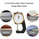 0-20mm 0.1mm Dial Leather Paper Thickness Gauge Meter Tester (Flat Head) A