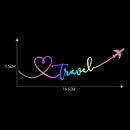 Universal Cartoon Car Decorative Stickers Plane Travel Printed Styling Decals