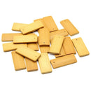 Blank Bamboo Gift Tag Pack Of 50 4.5 x 2 cm Bamboo Name Tag Hanging Labels CT2U5