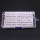 100PCS 5x20mm Quick Blow Glass Tubes Fuse Assorted Kit Fast-blow 0.1A-20A