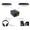 Optical Coaxial Toslink Digital to Analog Audio Converter Adapter RCA L/R 3