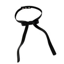 Handmade Exquisite Black Bow Tie Necklace PU Leather Clavicle Chain Ornament