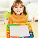 Kids Magic Water Drawing Canvas Coloring Mat with 2 Doodle Baby Pens Painti V2U2