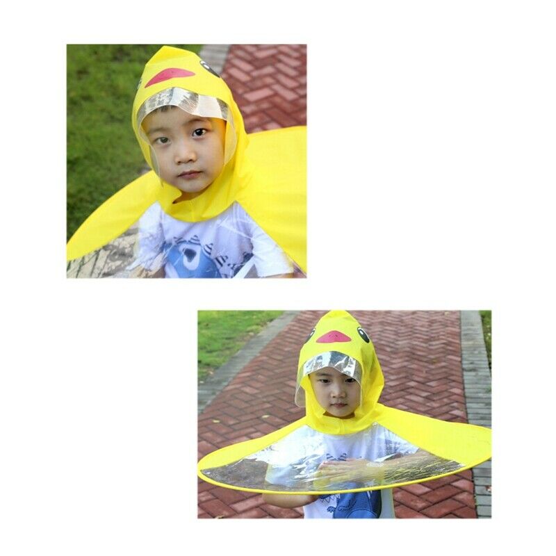 Ufo Children'S Raincoat Cute Yellow Duck Rain Cover Waterproof Children'S U R5P1