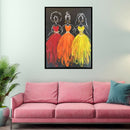 5D DIY Diamond Painting Kit Three Girls Full Round Drill Picture Handicraft