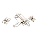 4" Stainless Steel Hardware Door Lock Barrel Bolt Latch Padlock Clasp Set 3c