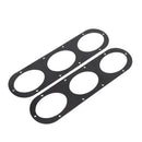 2Pcs Universal Aluminium Car Rear Bumper Race Air Diversion Diffuser Pan OZ