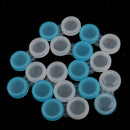 30 Pieces Mini Contact Lens Box Travel Soaking Case Transparent Plastic