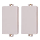 5Pcs White Plastic Humbucker/Single Coil Pickup Covers for Electric Guitars