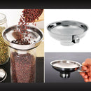 Stainless Steel Wide Mouth Canning Funnel Hopper Filter Kitchen Tools A