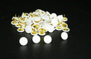 50Pcs Drawing Pins White Thumb Tacks Push Brass Assorted Colours Board Cork