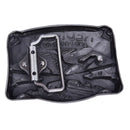 Western Steer Eagle Platinum Color Beauty Cowboy Rodeo Style Belt BuckleB Bj