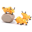 1PC 2021 New Year Fortune Cow Micro Landscape Ornaments Cattle Desktop Decor Hn
