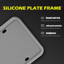Thick Silicone License Plate Frame Weather Proof Proof America Canada Tag Holder