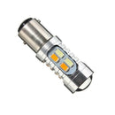 Pair 1157 BAY15D Dual Color 20 SMD 5730 LED Tail Brake Light Bulbs 12V DC
