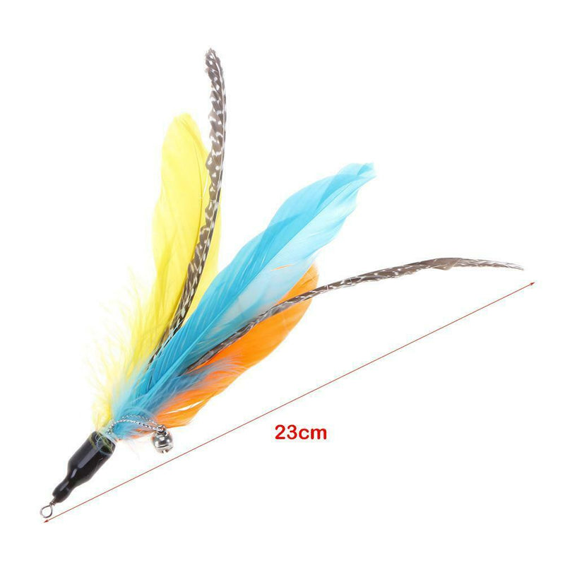 5pcs/lot Colorful Cat Toys Feather Replacement for Interactive Cat Wand