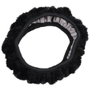car Antislip Plush Stretchy Shield Case Steering Wheel Cover Black