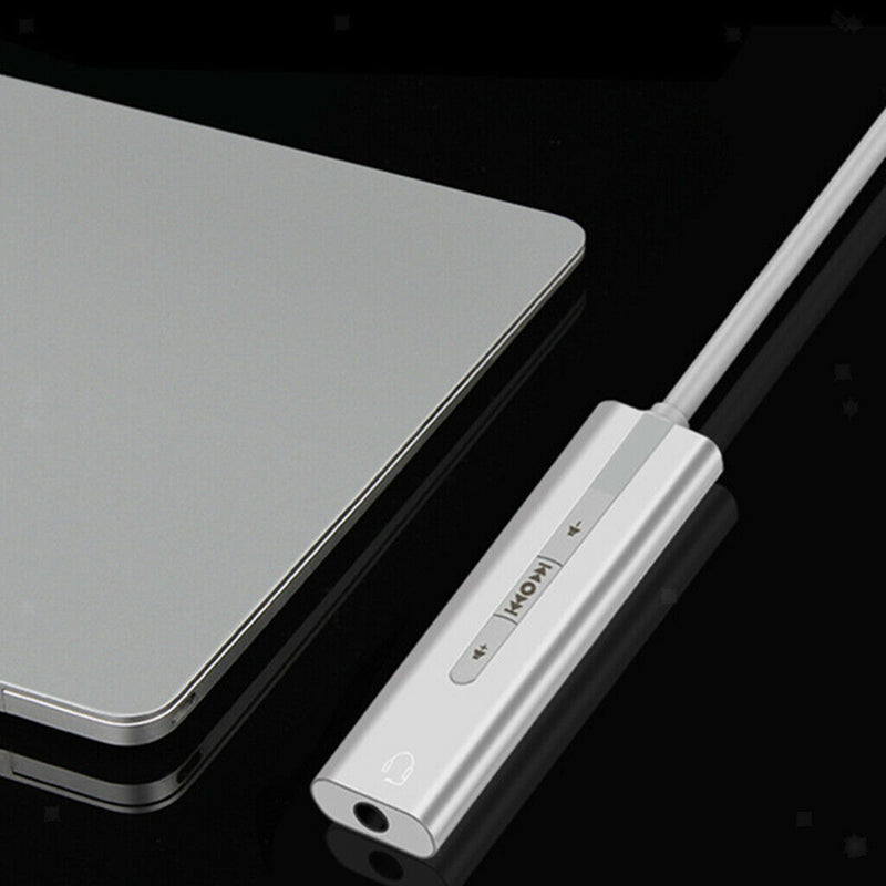 1 Piece USB Stereo Audio Adapter With 3.5 Mm TRRS External Stereo Sound Card