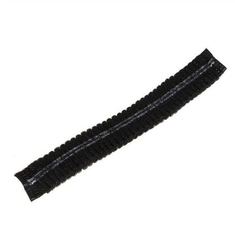 100Pcs Disposable Mob Cap Hair Net Elastic Non Woven Hats Factory Workwear Black
