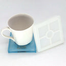 8 Pcs Diy Coaster Silicone Mold, Include 4 Pcs Square, 4 Pcs Hexagon,Bottom U6P3