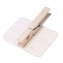 12Pcs Small Blackboard Clip Mini Blackboard Pegs Wooden Photo Note Clip J4G4