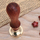 Retro Envelope Wedding Invitations Greetings Brass Seal Wax Stamp Wood HandleNEW