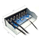 5.25 inch HUB 19 Pin to 2 USB 3.0+4 USB 2.0+BC1.2 Optical Drive Front Panel A