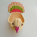 Little Turkey Shape Imitation Woven Rattan Tabletop