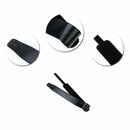 Black  Adjustable Soft Leather Thick Strap for Electric Acoustic Guitar Bass qwe