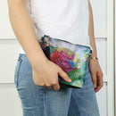 DIY Flower Special Shaped Diamond Painting PU Leather Chain Crossbody Bags