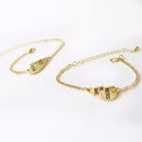 2pcs "Partners in Crime" Bracelet Anklet Friendship Set Best Friends Gift  LUMO