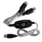 USB To MIDI Cable For Music Keyboard Adapter Converter, Black Extension Cable