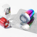 Transparent Silicone Nail Stamper Shining Holographic Head Nail Stamping Plate