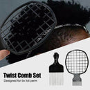 2pcs/set Barber Home Steel Needle Brush Tin Foil Perm  Set Dirty Braid