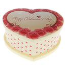 Wind-up Device Musical Heart-shaped Box With Dancing Lovely Girl Yellow