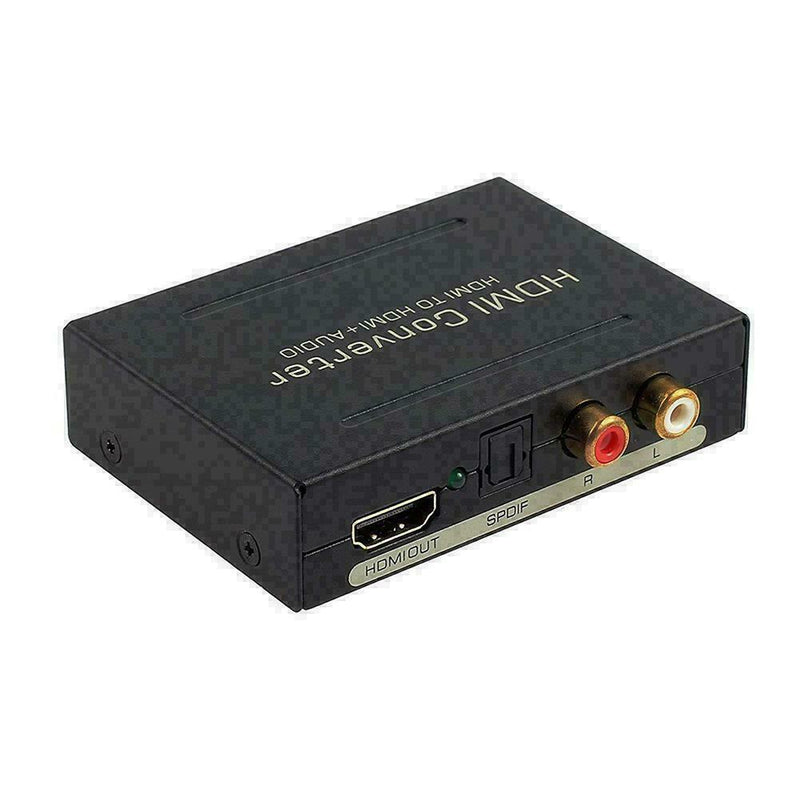 1080P Audio Extractor Splitter HDMI & L/R Phono and optical H7V9 SPDIF/TOSL Z3Q6