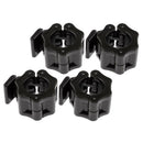 2 Pairs Locking Collars Plastic Olympic Barbell Collar 30mm Black