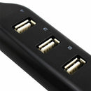 High Speed Micro Mini 4 Ports 2.0 USB HUB splitter Adapter For Laptop PC No