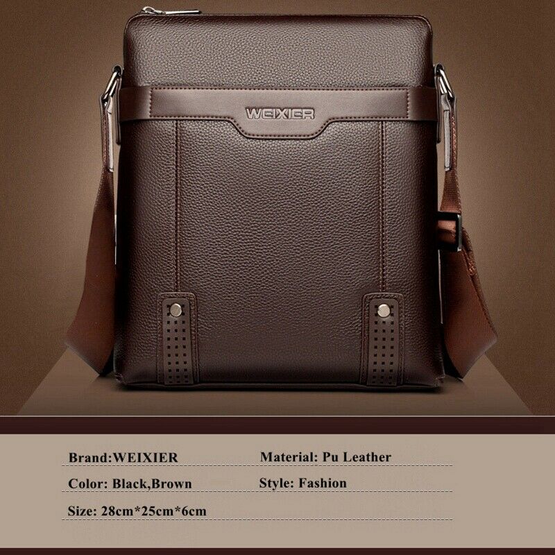 Weixier Men Messenger Bags Pu Leather Shoulder Crossbody Bag Men Handbag Ma O1C1