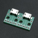 10pcs MICRO USB to DIP Adapter 5pin female connector B type pcb converter A