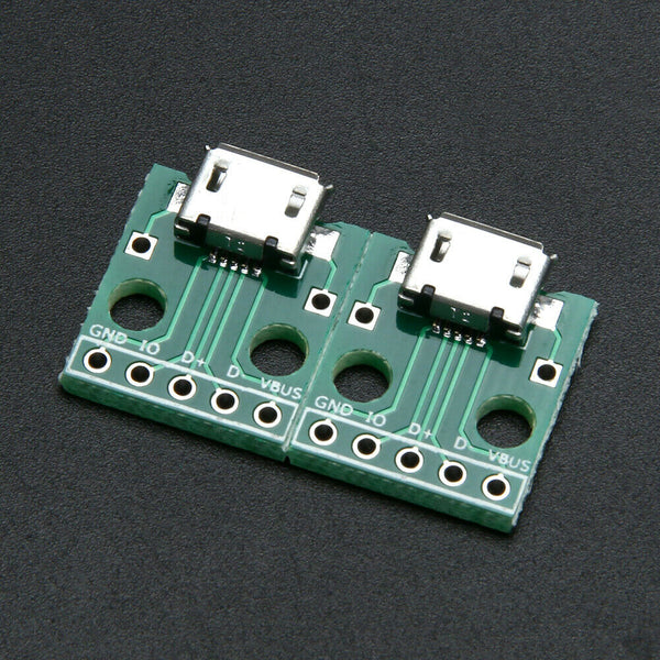 10pcs MICRO USB to DIP Adapter 5pin female connector B type pcb converter A#S