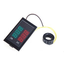 Digital LED Ammeter Voltmeter with Current Transformer AC80-300V 0-100A Blk