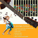 Guitar Scale Stickers For Electric Guitar Colorful Stickers Black V5D1
