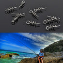 100pcs Soft Lure Baits Hook Pin Spring Fixed Lock Fishing Screw Needle Worm MO