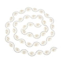1 Yard Crystal Rhinestone Close Chain Trim for Bridal Wedding