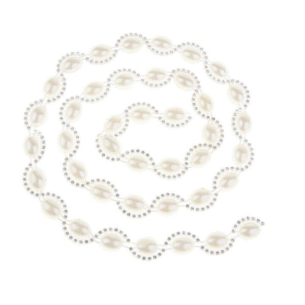 1 Yard Crystal Rhinestone Close Chain Trim for Bridal Wedding
