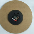 Home Decor Wall Clock Retro Style Round Wooden Shabby Chic Art Works Old Town