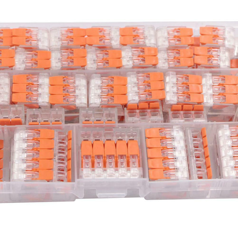 75pcs Compact Wiring Connector 2/3/5 Pin Insulated Cold Pressing Terminals Kit