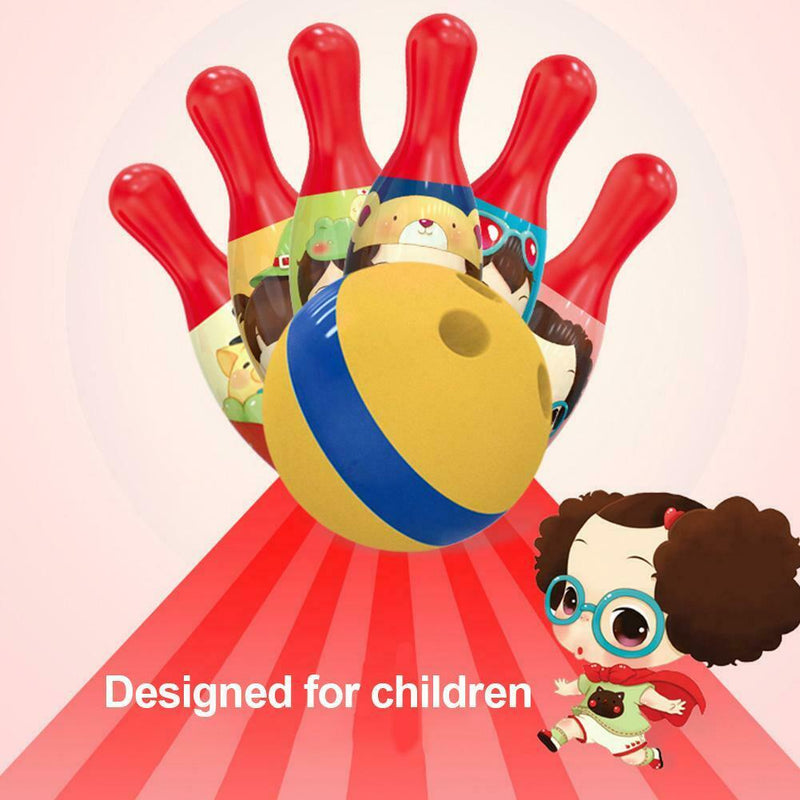 ABS Mini Bowling Toys Set Educational Tool Strengthen Baby's Muscle Control